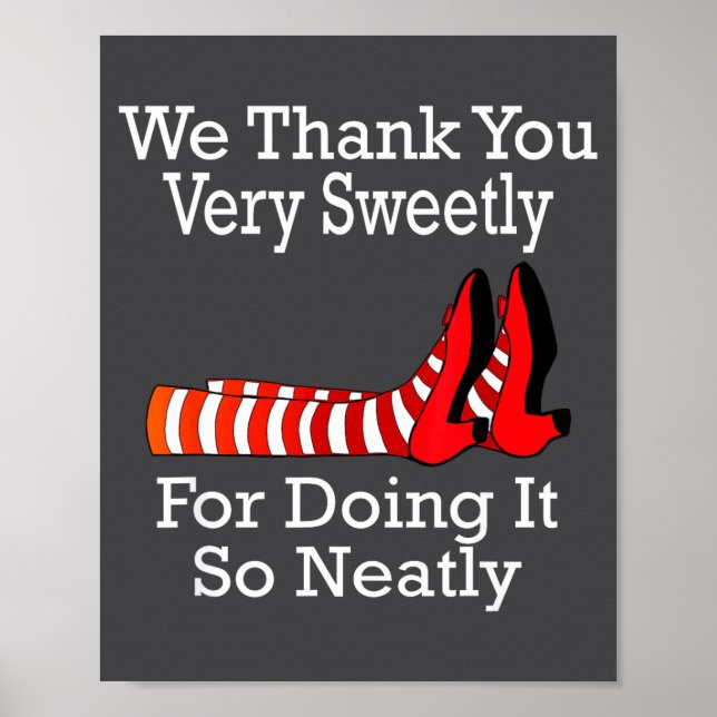 Affiche Wizard Of Oz - We Thank You Very Sweetly  (Devant)