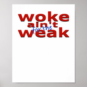 Affiche Woke Ain't For The Faiak Sticker