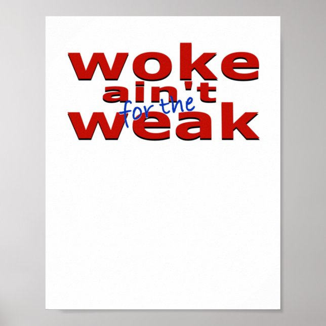 Affiche Woke Ain't For The Faiak Sticker (Devant)