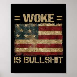 Affiche Woke Est Amusant Trump Anti Woke