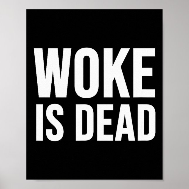 Affiche Woke Est Mort  (Devant)