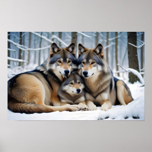 Affiche Wolf Animal Nature Faune Affection Soin