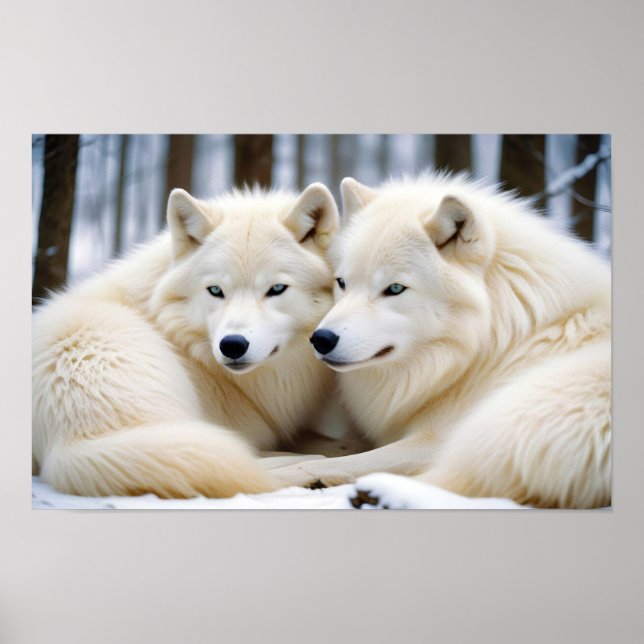 Affiche Wolf Animal Nature Faune Affection Soin (Devant)