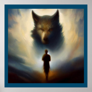 Affiche Wolf animal Spirit 2