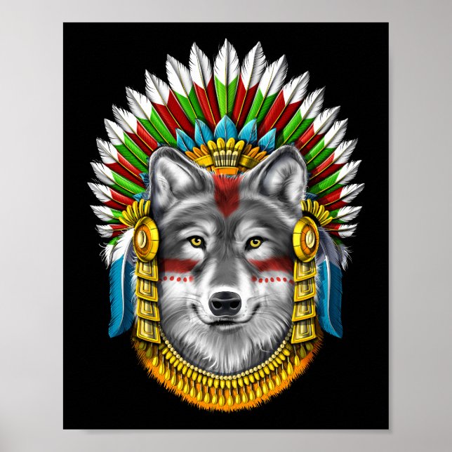 Affiche Wolf Aztec (Devant)