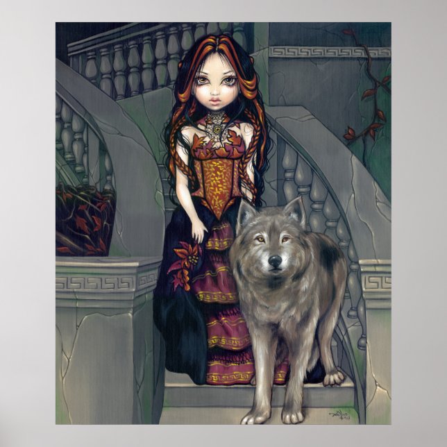 Affiche Wolf Countess ART IMPRIMER loups gothique vampire (Devant)