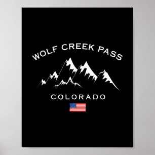 Affiche Wolf Creek Pass Colorado Rocky Mountains Station d