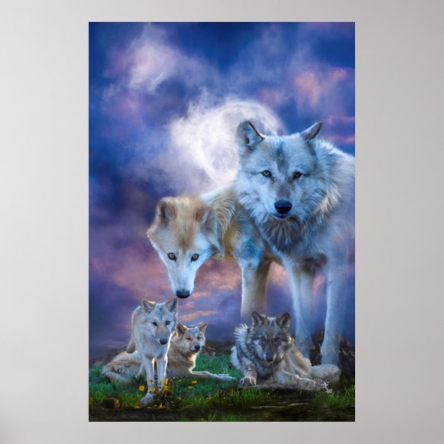 Affiche Wolf Famille MEILLEUR MONDE (Devant)