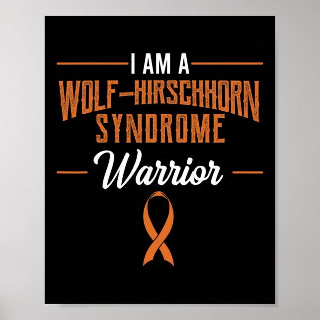 Affiche Wolf-hirschhorn Syndrome Guerrier Sensibilisation  (Devant)