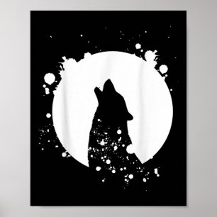 Affiche Wolf Hommes Silhouette Animal Motif De l'environne