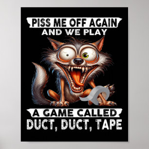 Affiche Wolf Me Off Encore Et Nous Jouons À Un Jeu Appelé
