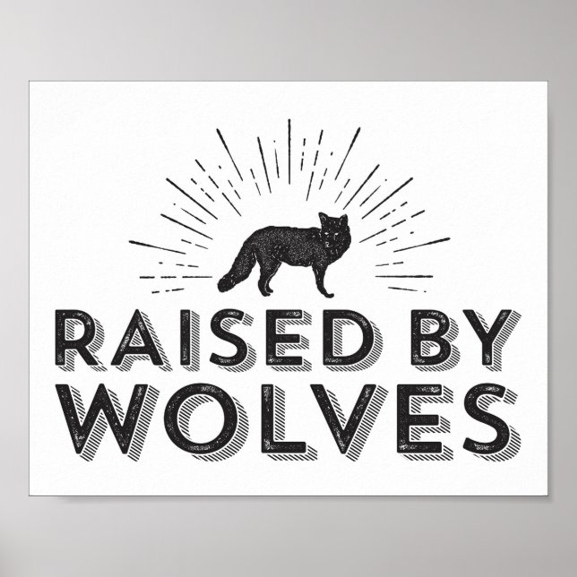 Affiche Wolf Wall Art pour les infirmières et les chambres (Devant)