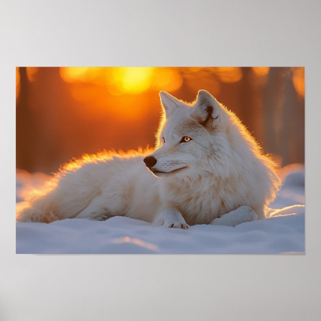 Affiche Wolf Wild Animal Loving Portrait (Devant)