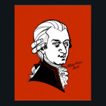 Affiche Wolfgang Amadeus Mozart<br><div class="desc">Portrait graphique du compositeur</div>