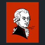 Affiche Wolfgang Amadeus Mozart<br><div class="desc">Portrait graphique du compositeur</div>