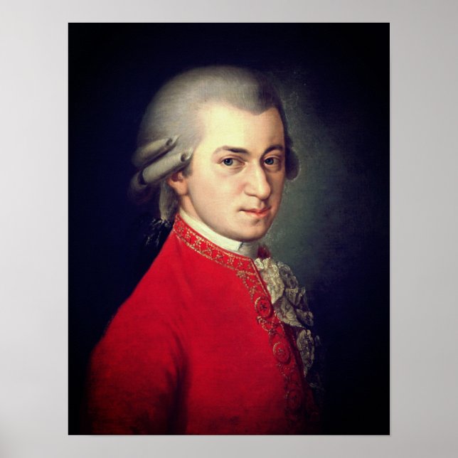 Affiche Wolfgang Amadeus Mozart 1819 - Barbara Krafft (Devant)