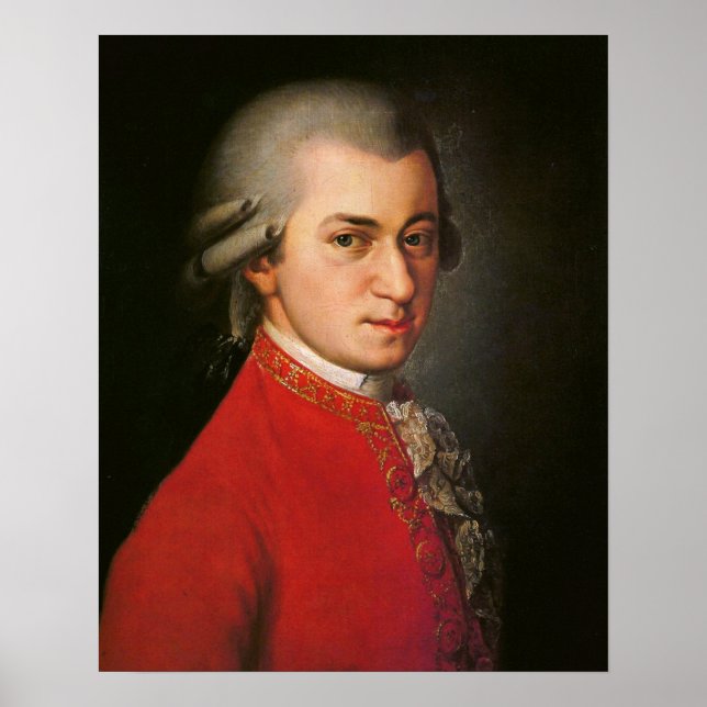 Affiche Wolfgang Amadeus Mozart Portrait (Devant)