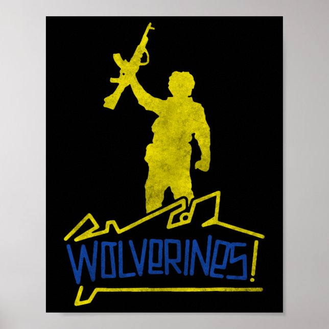 Affiche Wolverines soutiennent l'Ukraine  (Devant)