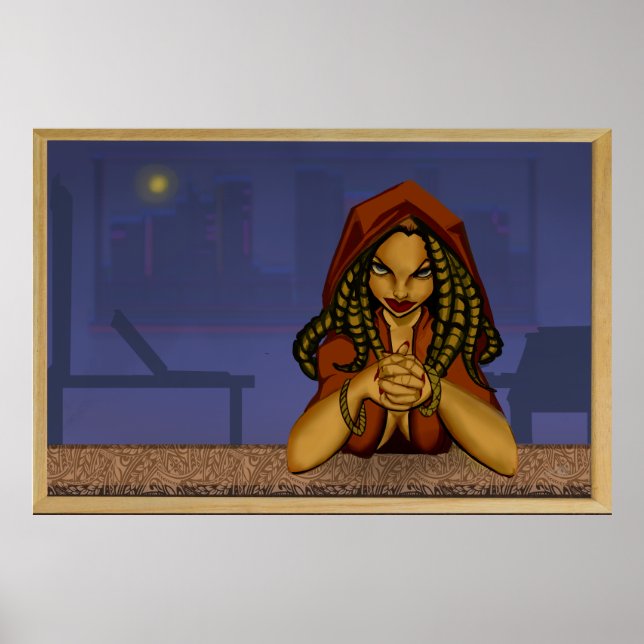 Affiche Woman At Bar (Devant)