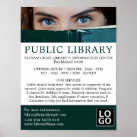 Woman Behind Book, Bibliothèque Publicité