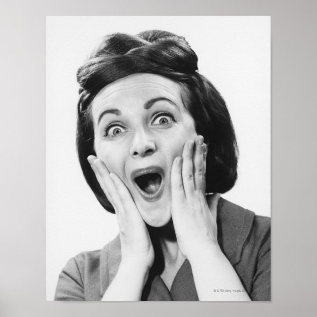 Affiche Woman Making Face (Devant)