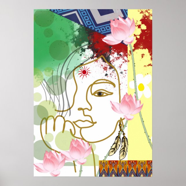 Affiche Woman & Nature- Wall Art (Devant)