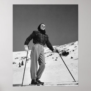 Affiche Woman Skier
