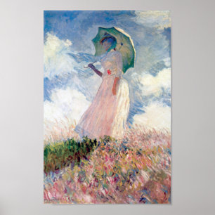 Affiche Woman with a Parasol, Claude Monet, 1886