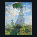Affiche Woman with a Parasol, Madame Monet and Her Son<br><div class="desc">Impressionist Landscape Painting by Claude Monet - Classic Masterpieces - Claude Monet's Impressionist Painting Series - Woman with a Parasol,  Madame Monet and Her Son</div>
