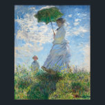 Affiche Woman with a Parasol, Madame Monet and Her Son<br><div class="desc">Impressionist Landscape Painting by Claude Monet - Classic Masterpieces - Claude Monet's Impressionist Painting Series - Woman with a Parasol,  Madame Monet and Her Son</div>