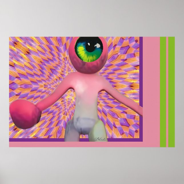 Affiche Wombo voit le surréalisme de la pop lumière (Devant)