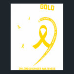 Affiche Women I Wear Gold For My Grandson Childhood Gift<br><div class="desc">Women I Wear Gold For My Grandson Childhood Gift</div>