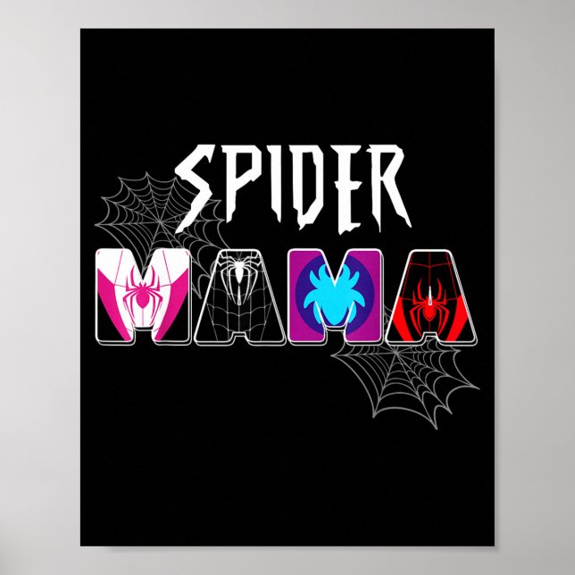 Affiche Women spider mama groovy mama mothers day matching (Devant)