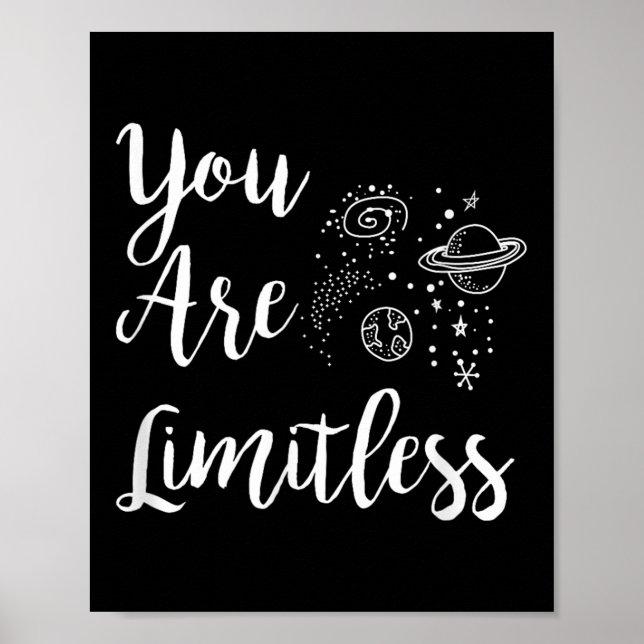Affiche Women You Are Limitless Amazing Motivational  (Devant)