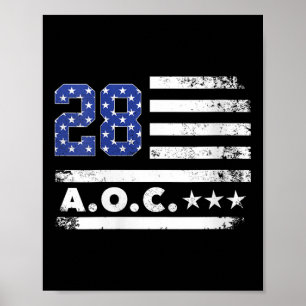 Affiche Womens Aoc 2028 A.o.c. 2028 Pour Président America