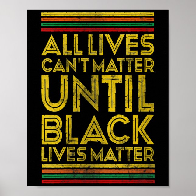 Affiche Womens Black History All Lives Cant Until Black Li (Devant)