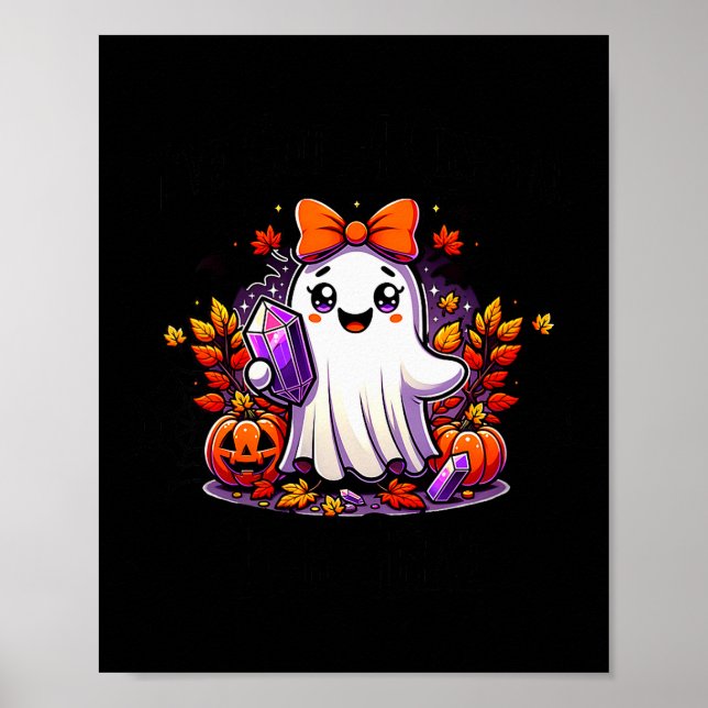 Affiche Womens Crystals Halloween Ghost Trendy Soky Bats N (Devant)