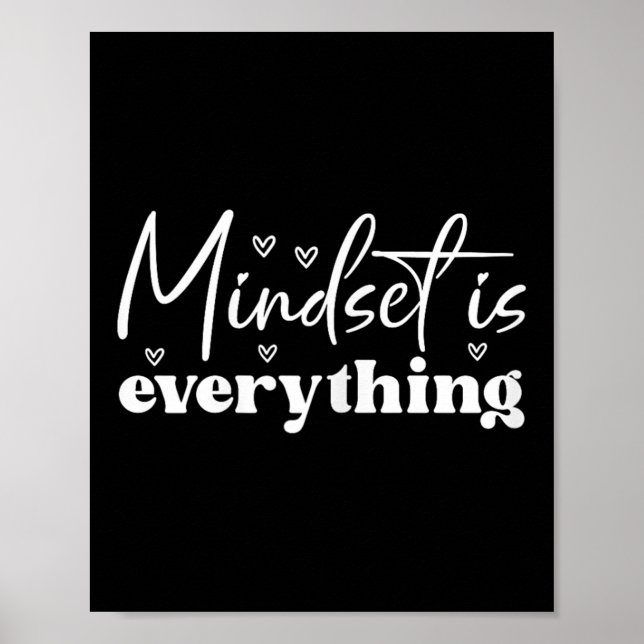 Affiche Womens Everything Is Mindset Insrational Mind Moti (Devant)
