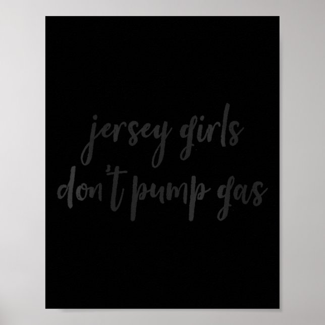 Affiche Womens Funny New Jersey Women, Jersey Girls Don't  (Devant)