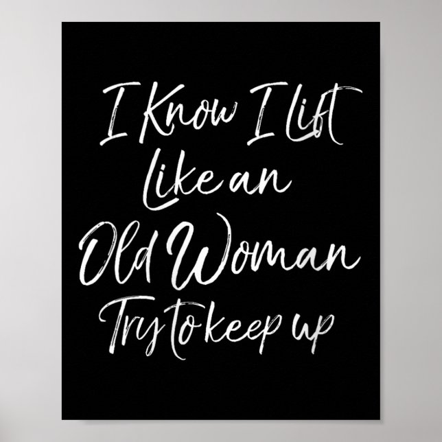 Affiche Womens Funny Workout Quote For Women Motivational  (Devant)