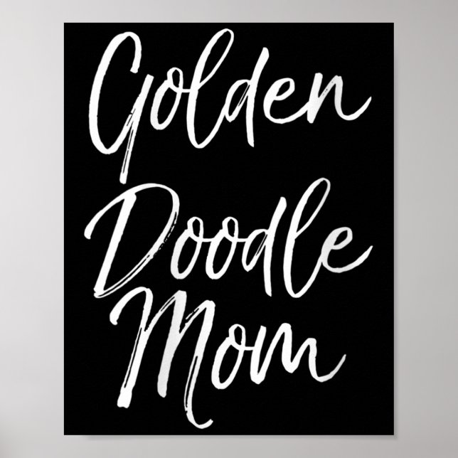 Affiche Womens Goldendoodle Odle Mother's Day Gift Cute Go (Devant)