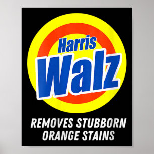 Affiche Womens Harris Waltz Enlève Les Peintures Orange St