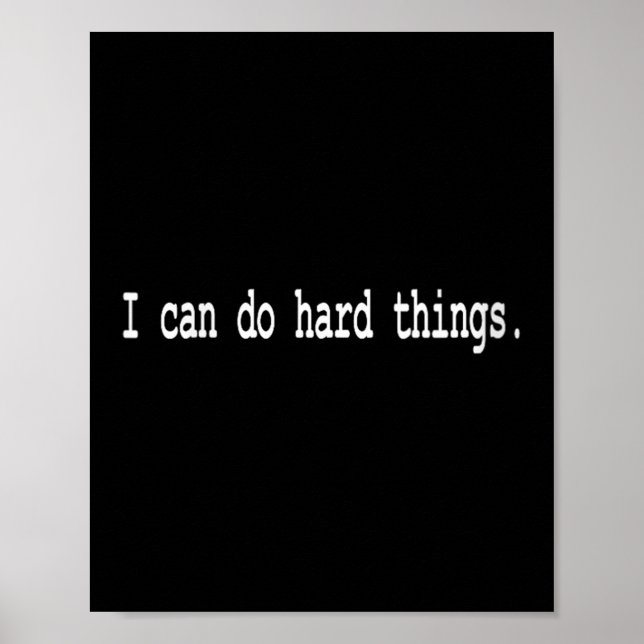 Affiche Womens I Can Do Hard Things V-neck  (Devant)