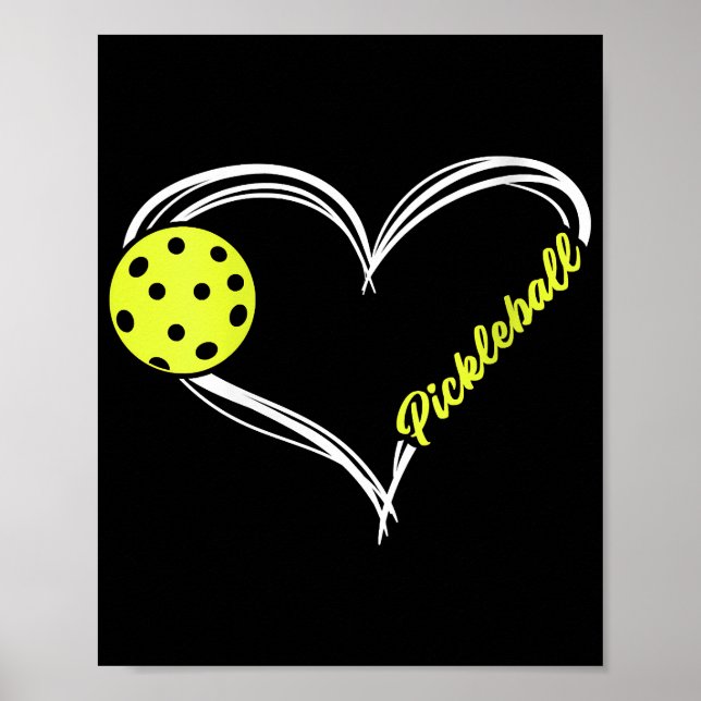 Affiche Womens Love Pickleball - mignon match de picklebal (Devant)