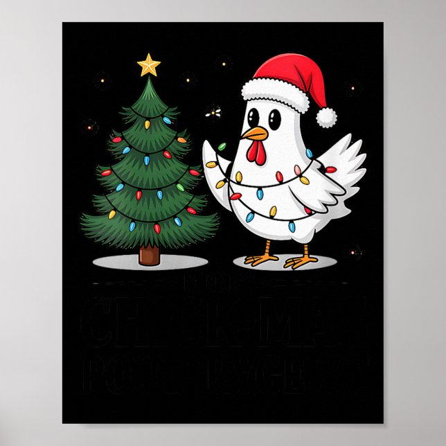 Affiche Womens Merry Chick-mas Ultrygeist Funny Chicken Gh (Devant)