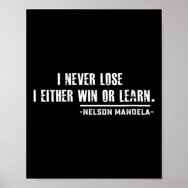 Affiche Womens Nelson Mandela's Motivational Quote V-neck  (Devant)