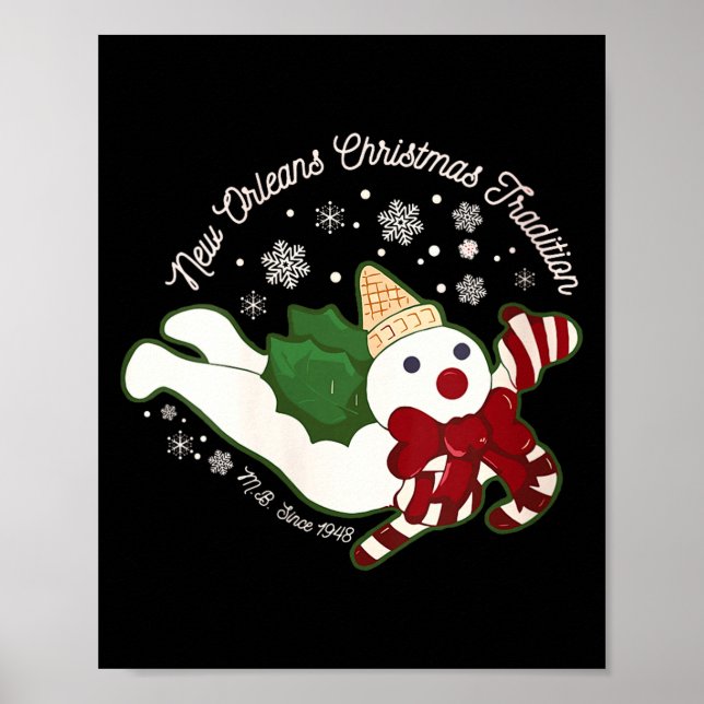 Affiche Womens New Orleans Mr Bingle Christmas Tradition S (Devant)