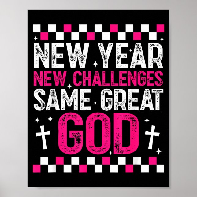 Affiche Womens New Year New Challenges Same Great God 2026 (Devant)