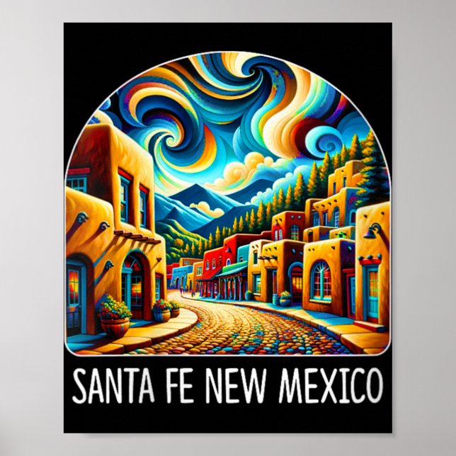 Affiche Womens Santa Fe New Mexico - Expressionism Art - V (Devant)