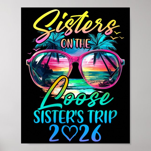 Affiche Womens Sisters On The Loose Sisters Trip 2026 Funn (Devant)